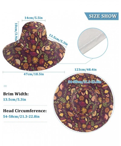 Flower Wide-Brimmed Visor Adjustable and Retractable Brim Sunshade Hat for Men and Women Multicoloured $10.32 Sun Hats