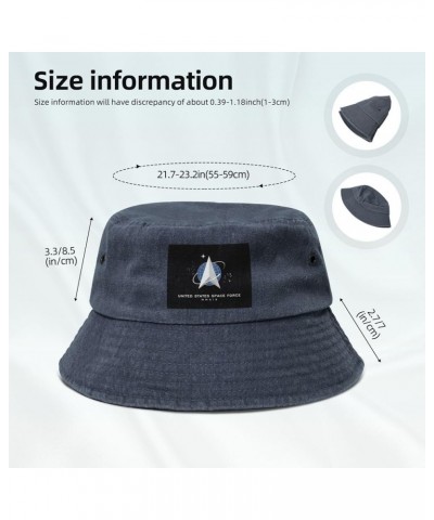 Flag of The United States Space Force Bucket Hat for Women Men Summer Travel Sun Hat Outdoor Cap Funny Bucket Hats Navy Blue ...