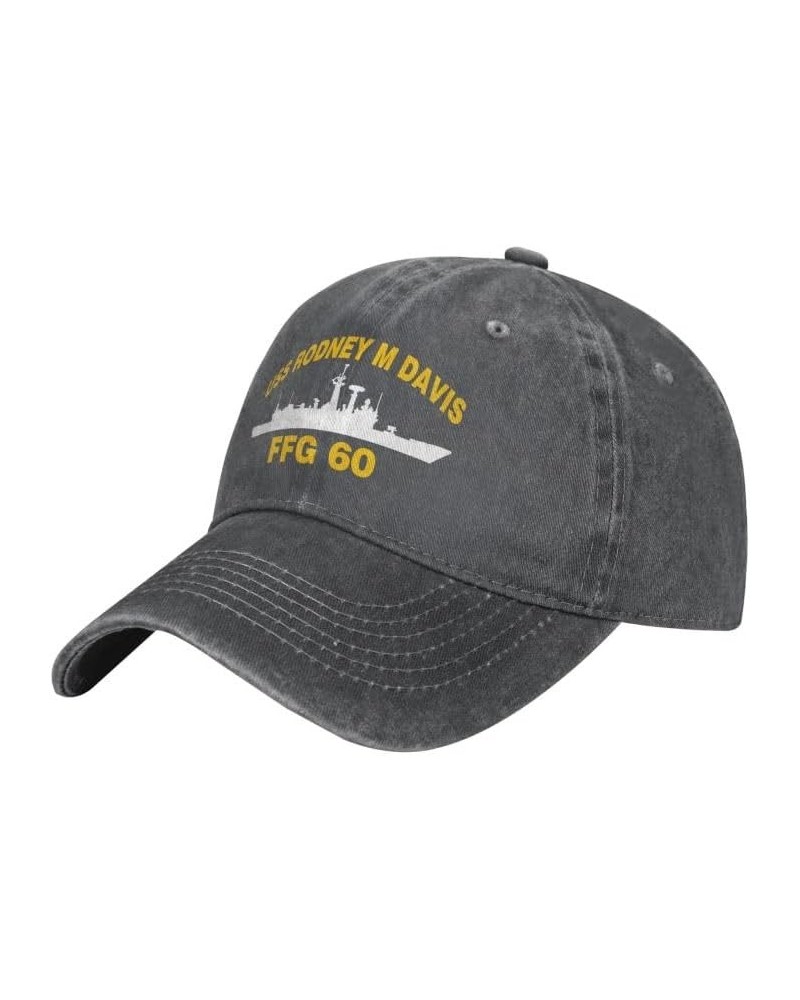 USS Rodney M Davis FFG 60 Flag Baseball Caps Denim Hats Cowboy Knit hat Fisherman's hat Deep Heather $17.89 Baseball Caps