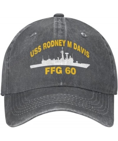 USS Rodney M Davis FFG 60 Flag Baseball Caps Denim Hats Cowboy Knit hat Fisherman's hat Deep Heather $17.89 Baseball Caps