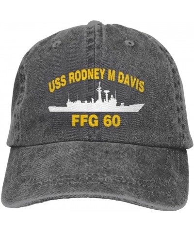 USS Rodney M Davis FFG 60 Flag Baseball Caps Denim Hats Cowboy Knit hat Fisherman's hat Deep Heather $17.89 Baseball Caps