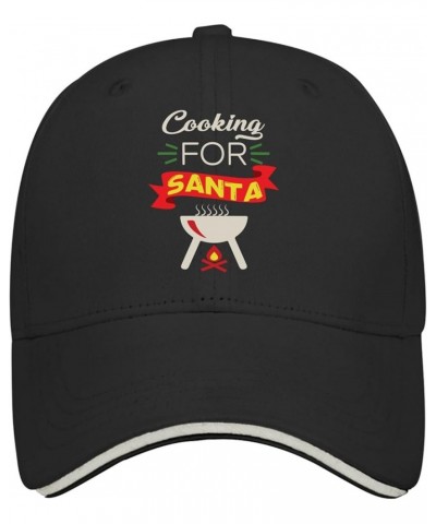 Cooking for Santa Golf Hat Daddy Hat AllBlack Golf Hat Gifts for Her Outdoor Hat Allblack $11.32 Baseball Caps