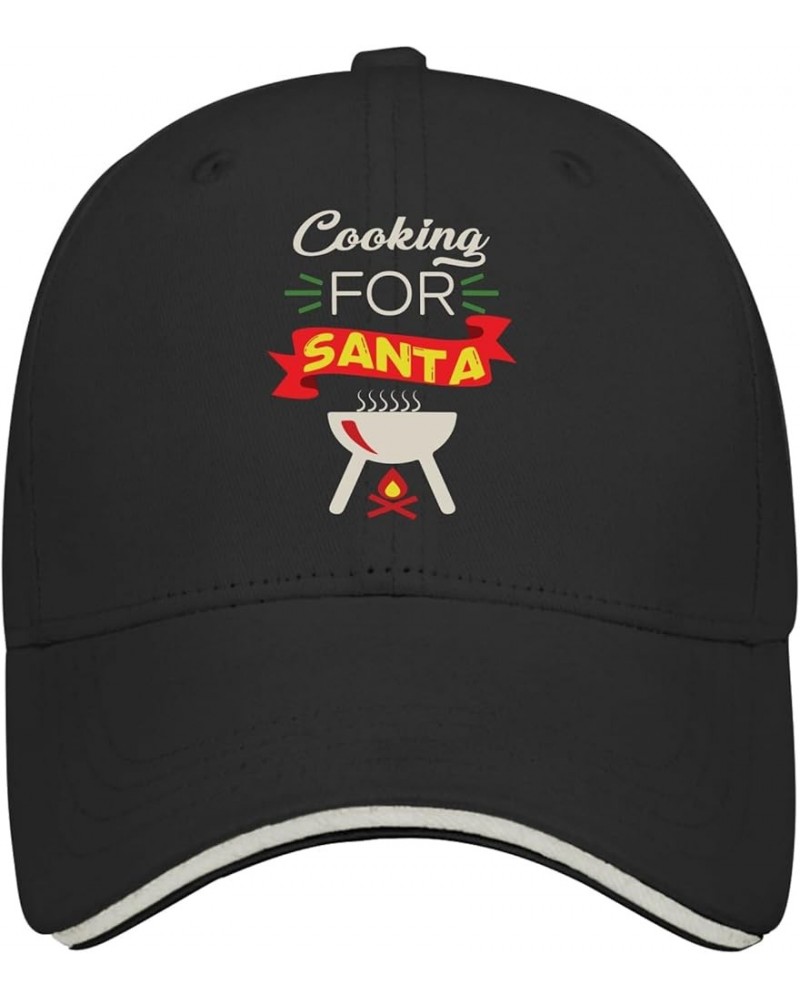 Cooking for Santa Golf Hat Daddy Hat AllBlack Golf Hat Gifts for Her Outdoor Hat Allblack $11.32 Baseball Caps