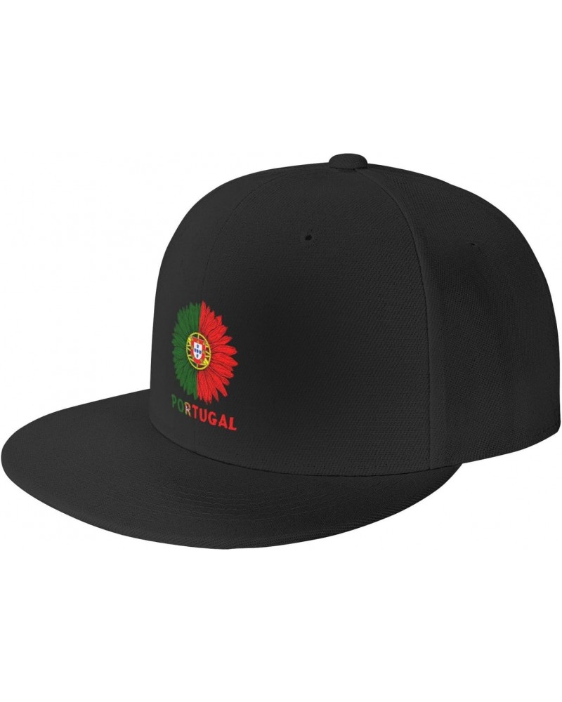 Portugal Flag and Sunflower Baseball Cap Dad Trucker Flat Classic Adjustable Hats Flat-Brim Hatmen Women Hat Uv Protection Su...