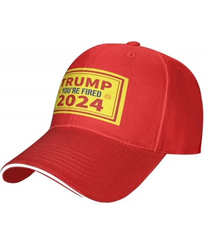 Trump You're Fired 2024 Baseball Cap for Men Women Adjustabl Unisex Golf Dad Hat Red $12.36 Baseball Caps