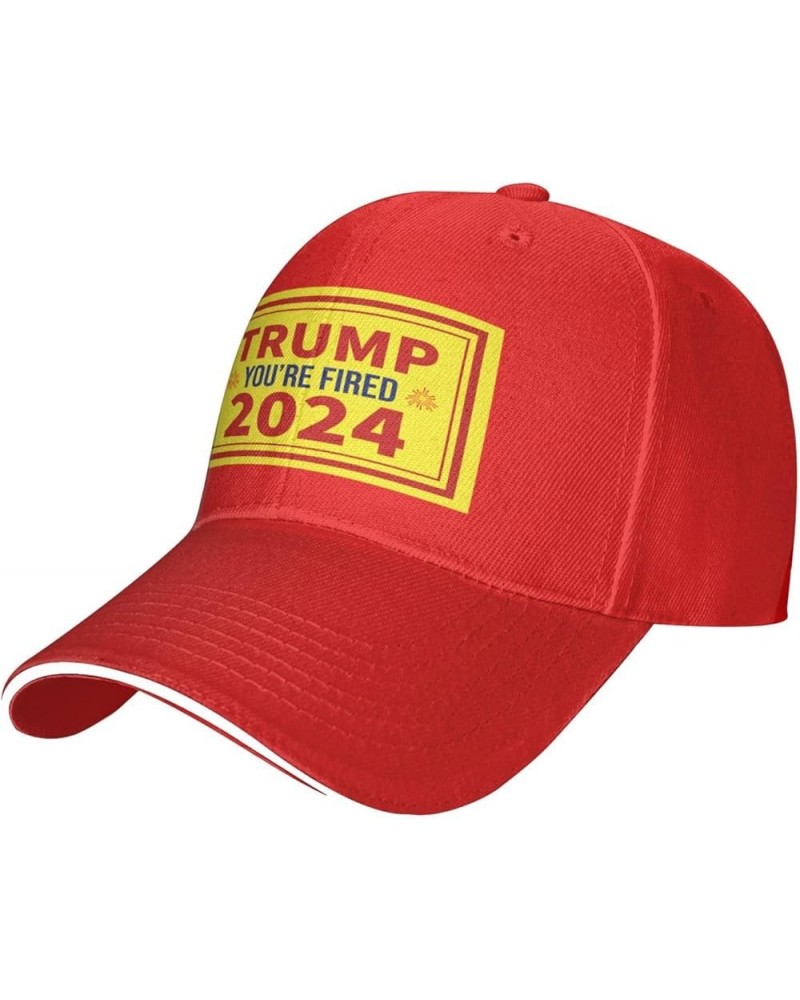 Trump You're Fired 2024 Baseball Cap for Men Women Adjustabl Unisex Golf Dad Hat Red $12.36 Baseball Caps