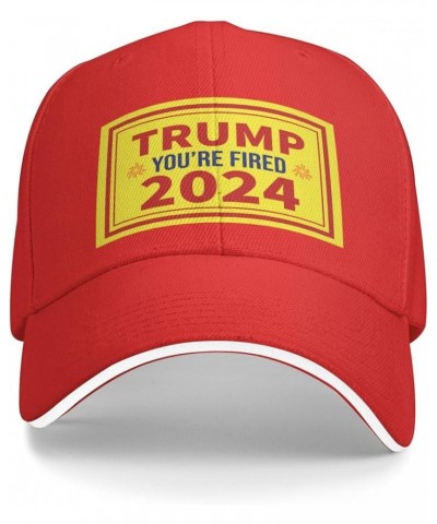 Trump You're Fired 2024 Baseball Cap for Men Women Adjustabl Unisex Golf Dad Hat Red $12.36 Baseball Caps