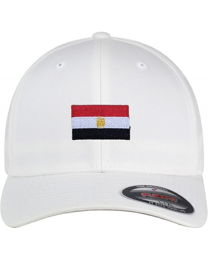 Flexfit Egypt Flag Embroidered Baseball Cap Country Flag Series White $13.44 Baseball Caps