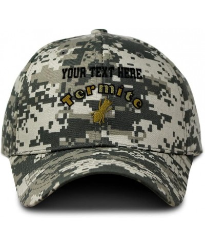 Custom Camo Baseball Cap Termite Insects Cotton Hunting Dad Hats for Men & Women Pixel Camo Personalized Text Here $15.89 Bas...