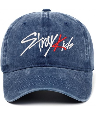 Popular K-pop Fans Baseball Dad Cap World Tour Concert Denim Cap Adjustable Performance Hat Blue $12.41 Baseball Caps