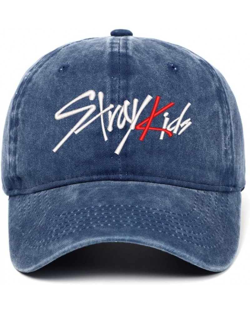 Popular K-pop Fans Baseball Dad Cap World Tour Concert Denim Cap Adjustable Performance Hat Blue $12.41 Baseball Caps