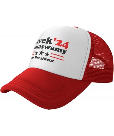 Vivek Ramaswamy for President 2024 Unisex Baseball Hat Retro Dad Hat Adjustable Red $9.40 Baseball Caps