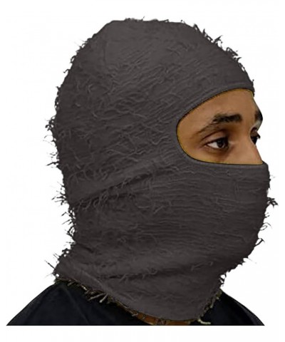 Balaclava Face Mask, Ski Mask for Men Women, Winter Knitted Windproof Full Face Scarf Hat for Motorcycle Ski Cycling Dark Gra...