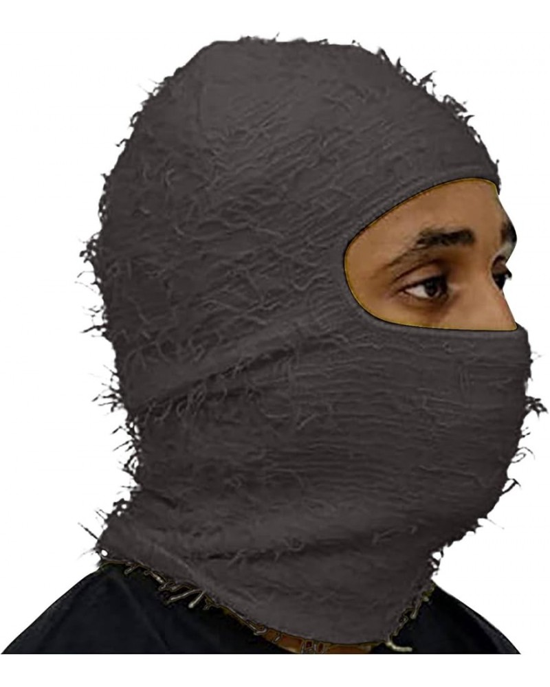 Balaclava Face Mask, Ski Mask for Men Women, Winter Knitted Windproof Full Face Scarf Hat for Motorcycle Ski Cycling Dark Gra...