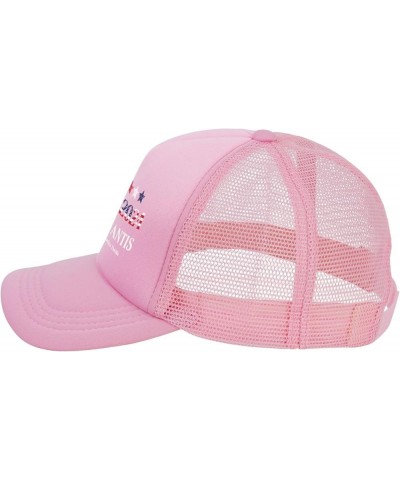 Ron Desantis Trucker Hat Men Mesh Baseball Cap Women Dad Hat Sun Hat Adjustable Cowboy Hat Black Pink $10.66 Baseball Caps