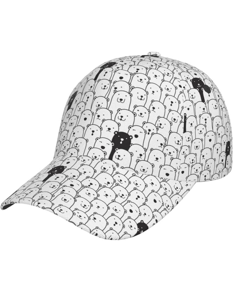 Cute Dog Baseball Cap Men Women - Classic Adjustable Plain Hat Cute Bear4 $23.42 Baseball Caps