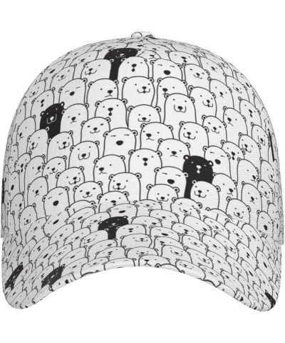 Cute Dog Baseball Cap Men Women - Classic Adjustable Plain Hat Cute Bear4 $23.42 Baseball Caps