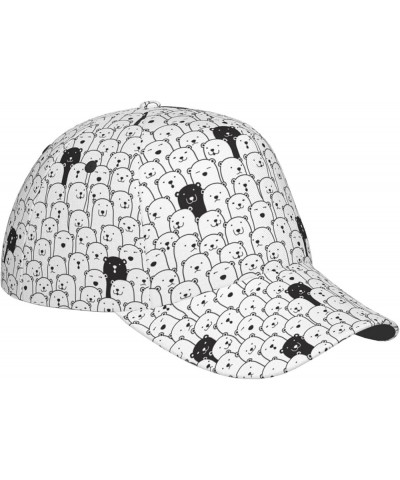 Cute Dog Baseball Cap Men Women - Classic Adjustable Plain Hat Cute Bear4 $23.42 Baseball Caps