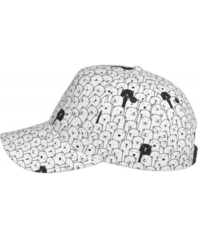 Cute Dog Baseball Cap Men Women - Classic Adjustable Plain Hat Cute Bear4 $23.42 Baseball Caps