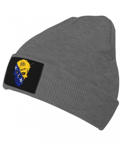 Creative Bosnia and Herzegovina Patriot Skull National Flag Beanie Hat for Men Women Soft Warm Knit Skull Cap Winter Hats Ski...