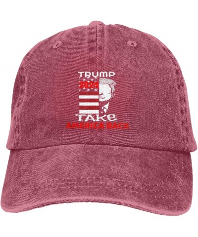 FJB Trump 2024 Take America Back Distressed Dad Hat Baseball Cap for Men 90s Vintage Washed Cotton Adjustable Strap Red $11.7...