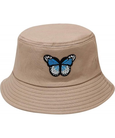 Women's Bucket Sunshade Hat Hat Printing Basin Hat Outdoor Fisherman's Baseball Caps Denim Bucket Hat for Men Khaki $8.42 Buc...