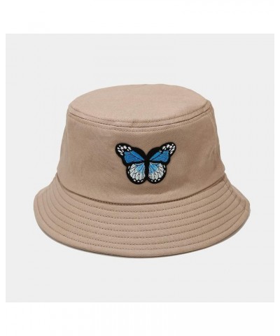 Women's Bucket Sunshade Hat Hat Printing Basin Hat Outdoor Fisherman's Baseball Caps Denim Bucket Hat for Men Khaki $8.42 Buc...