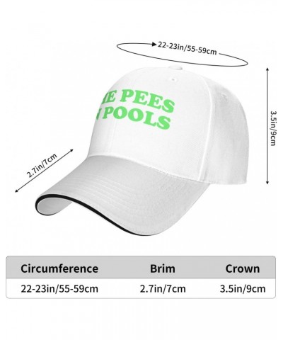 She Pees in Pools Baseball Cap Adjustable Vintage Dad Hat for Men Women,Black $24.20 Baseball Caps