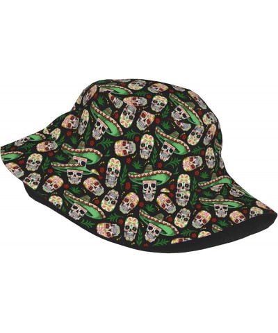 Unisex Bucket Hat Summer Travel Beach Sun Hat Wide Brim Fisherman Cap Design (256) $9.23 Sun Hats