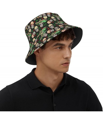 Unisex Bucket Hat Summer Travel Beach Sun Hat Wide Brim Fisherman Cap Design (256) $9.23 Sun Hats