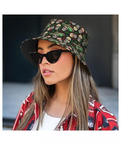 Unisex Bucket Hat Summer Travel Beach Sun Hat Wide Brim Fisherman Cap Design (256) $9.23 Sun Hats