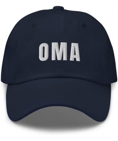 Oma Hat Grandma in German Germany Grandmother Dad Cap Embroidered Dad Hat Baseball Cap Adjustable Strap Navy $21.79 Baseball ...