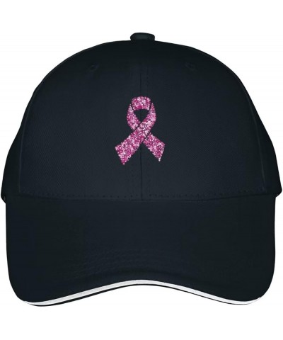 Breast Cancer Awareness Pink Ribbon Baseball Cap Hat Mens Women's Washed Cool Cap Adjustable Snapback Travel Hat Navy $10.44 ...