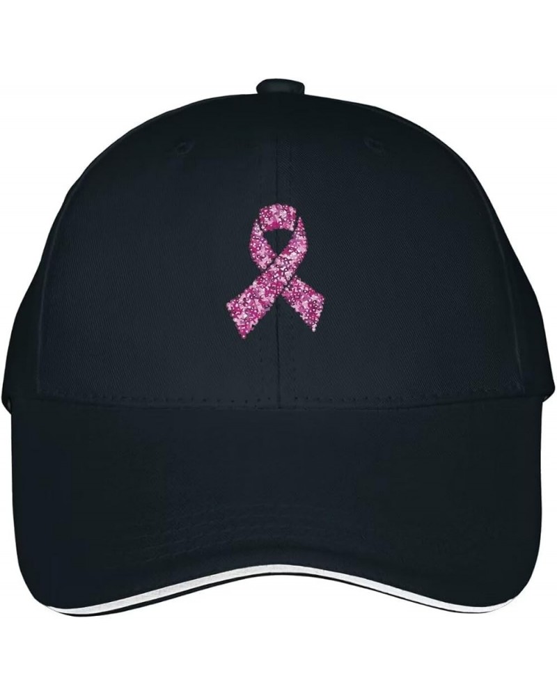 Breast Cancer Awareness Pink Ribbon Baseball Cap Hat Mens Women's Washed Cool Cap Adjustable Snapback Travel Hat Navy $10.44 ...