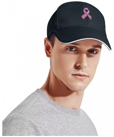 Breast Cancer Awareness Pink Ribbon Baseball Cap Hat Mens Women's Washed Cool Cap Adjustable Snapback Travel Hat Navy $10.44 ...