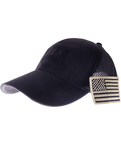 Camouflage Trucker Special Tactical Operator Forces USA Flag Patch Baseball Cap 2-black $10.56 Baseball Caps