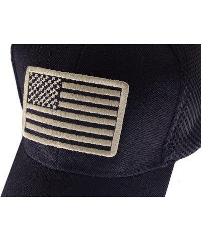 Camouflage Trucker Special Tactical Operator Forces USA Flag Patch Baseball Cap 2-black $10.56 Baseball Caps