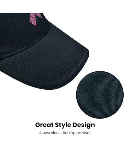 Breast Cancer Awareness Pink Ribbon Baseball Cap Hat Mens Women's Washed Cool Cap Adjustable Snapback Travel Hat Navy $10.44 ...