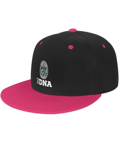 Coat of Arms of Cuba It's in My DNA Baseball Cap for Men Women Snapback Hat Adjustable Flat Bill Hats Pink $13.60 Baseball Caps