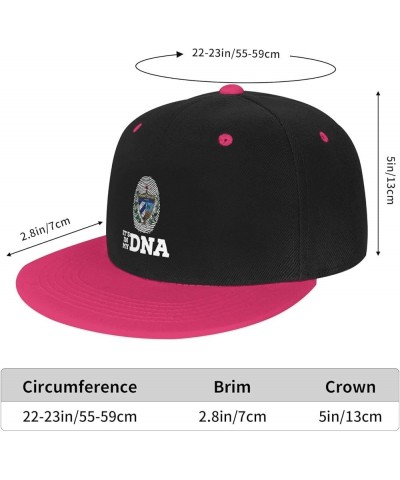 Coat of Arms of Cuba It's in My DNA Baseball Cap for Men Women Snapback Hat Adjustable Flat Bill Hats Pink $13.60 Baseball Caps