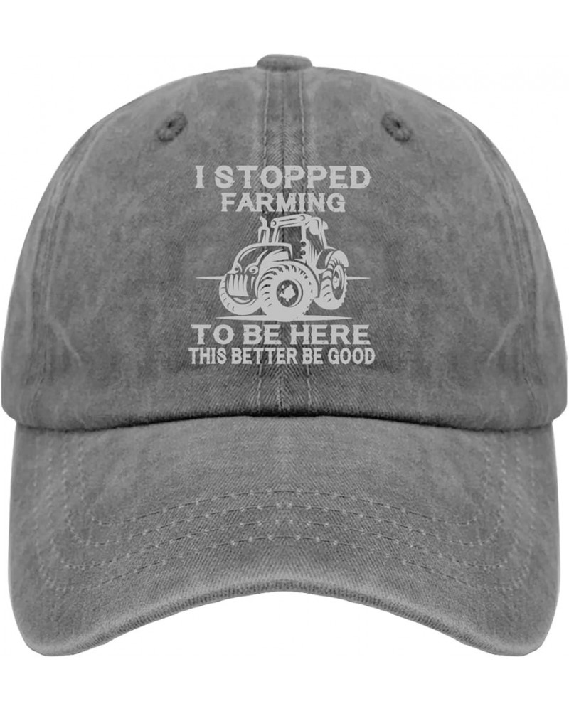 I Stopped Farming to Be Here This Better Be Good Hats USA Cowboy Hat Pigment Black Hat for Men Gifts for Pigment Gray $11.72 ...