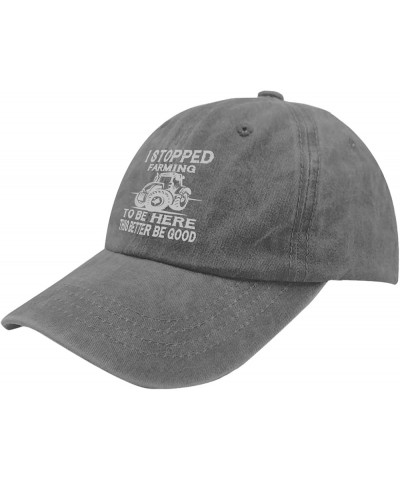 I Stopped Farming to Be Here This Better Be Good Hats USA Cowboy Hat Pigment Black Hat for Men Gifts for Pigment Gray $11.72 ...