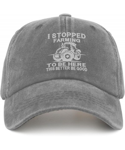 I Stopped Farming to Be Here This Better Be Good Hats USA Cowboy Hat Pigment Black Hat for Men Gifts for Pigment Gray $11.72 ...