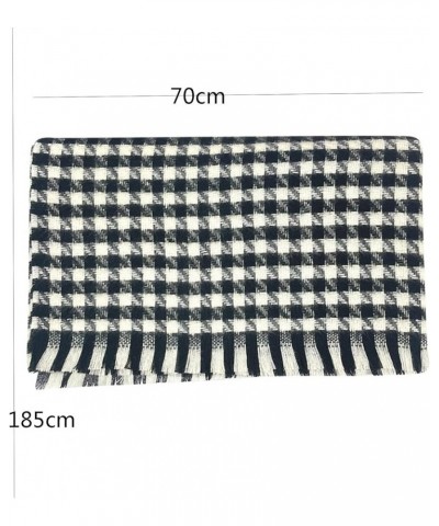 Scarfs Hat Women Fashion Long Shawl Grid Winter Warm Chidori GridLarge Scarf B $12.55 Scarves