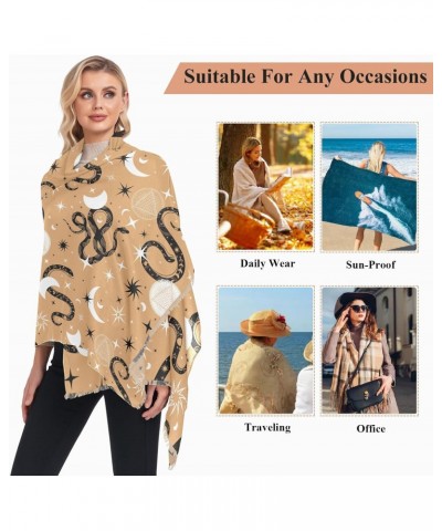 Mystic Snakes Women Scarf Shawl Long Scarves, Winter Soft and Warm Travel Scarf, Large Blanket Shawls Wrap $13.49 Scarves