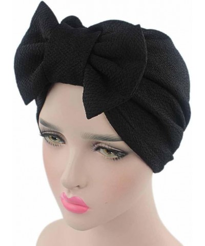 Women Braid Hijab Turban Hat Hair Pre-Tied Headscarf Elastic Head Wraps Cancer Chemo Beanies Headwear Caps 1-black $9.71 Rain...