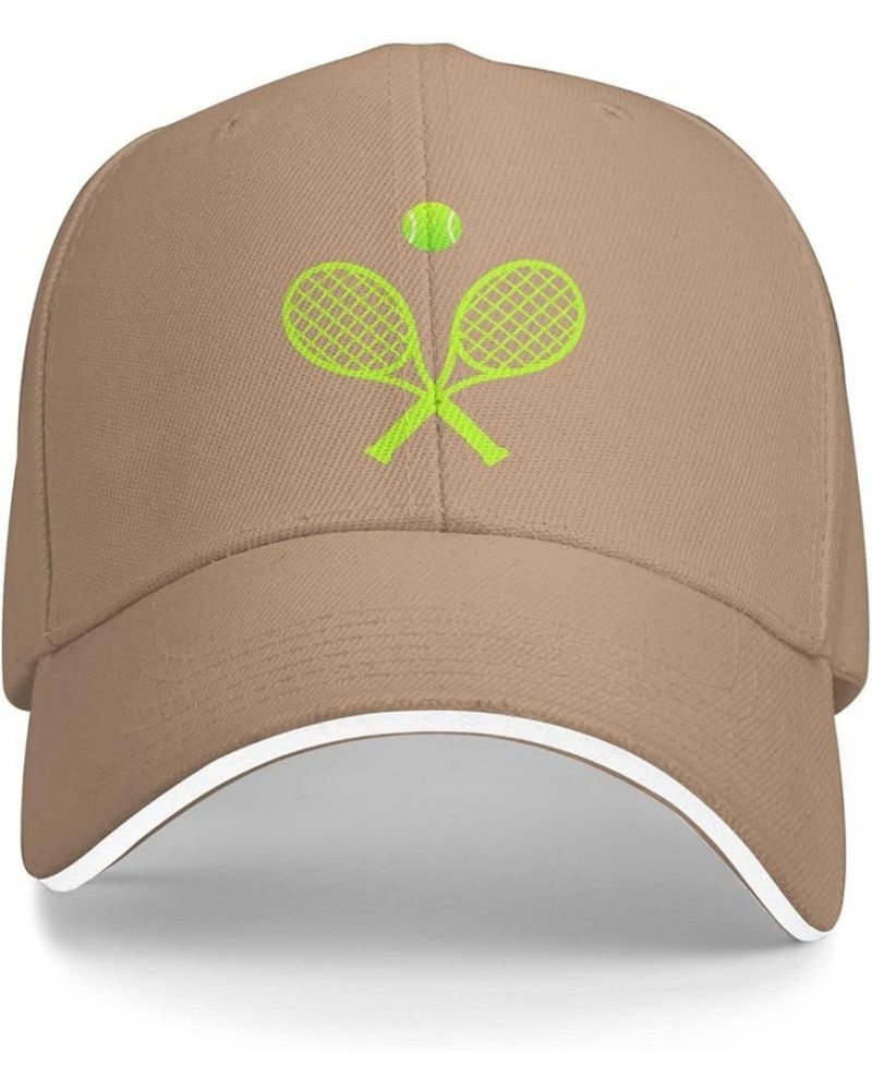 Unisex Love Tennis Baseball Cap Adjustable, Tennis Racket Ball Baseball Hat for Men Women Natural $11.80 Baseball Caps