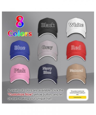 Custom Baseball Cap Bulk Custom Trucker Hats for Men Women,Design Your Own Baseball Hat 8-white $7.63 Sun Hats