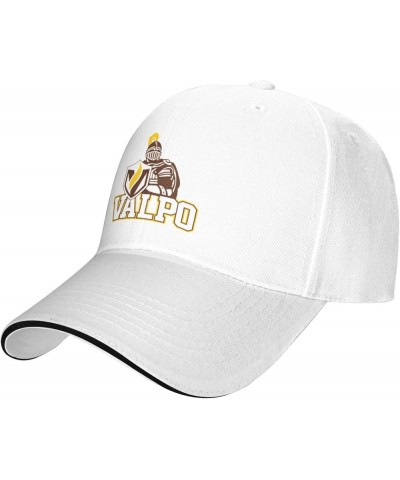 Valparaiso University Unisex Classic Hat Adjustable Fashion Casquette for Men Women White $8.10 Baseball Caps