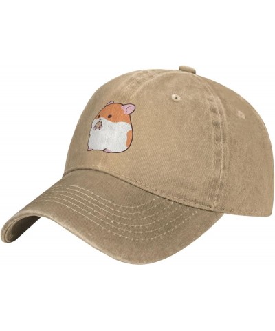 Cute Hamster Denim Trucker Hat Baseball Cap for Men Or Women Cowboy Black Natural $18.58 Baseball Caps